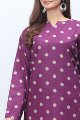 2-PC Printed Khaddar Shirt with Trouser SCPM-3-005-R1 PURPLE